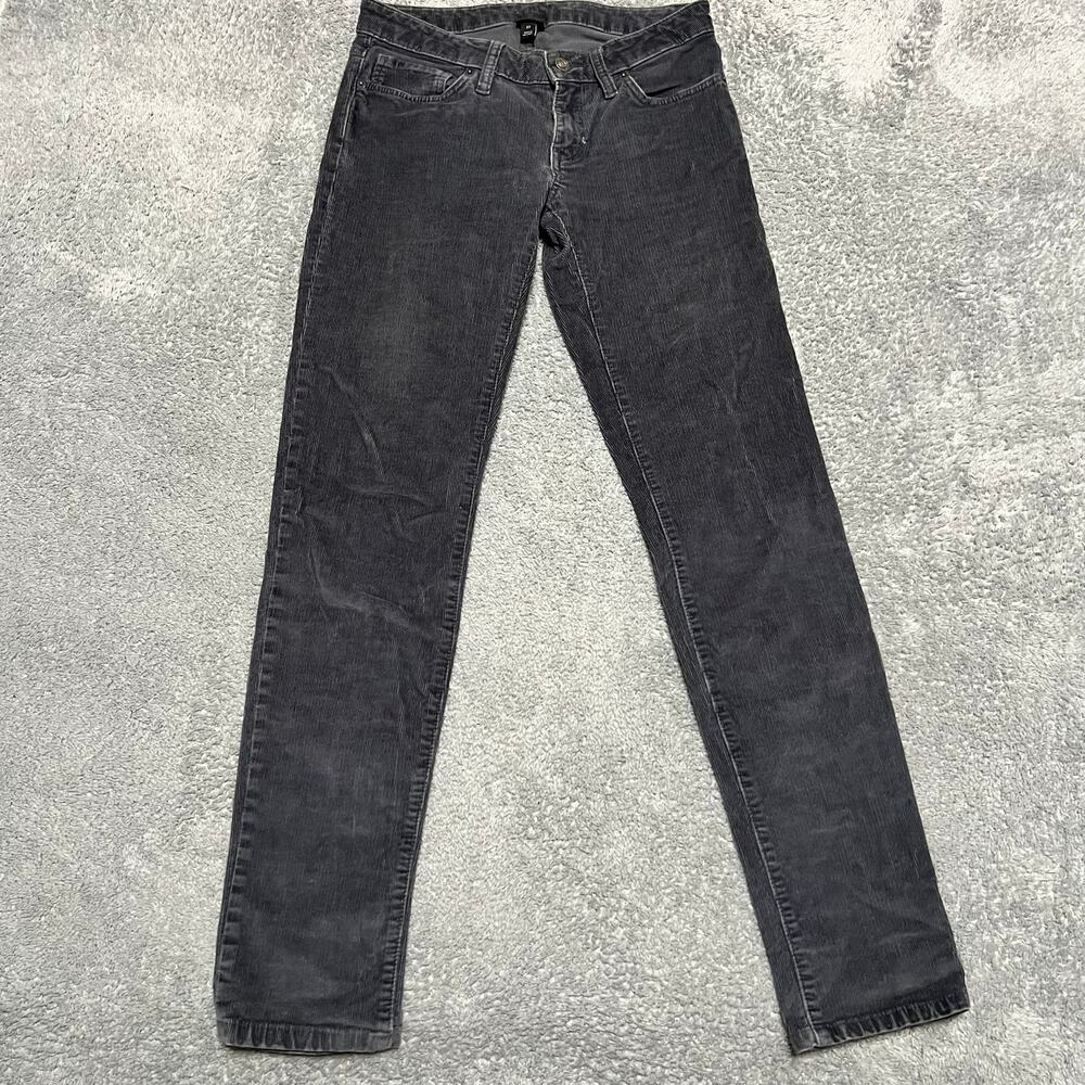 Patagonia Pants Womens 27 (29x31) Gray Fitted Corduroy 55055 Organic Cotton